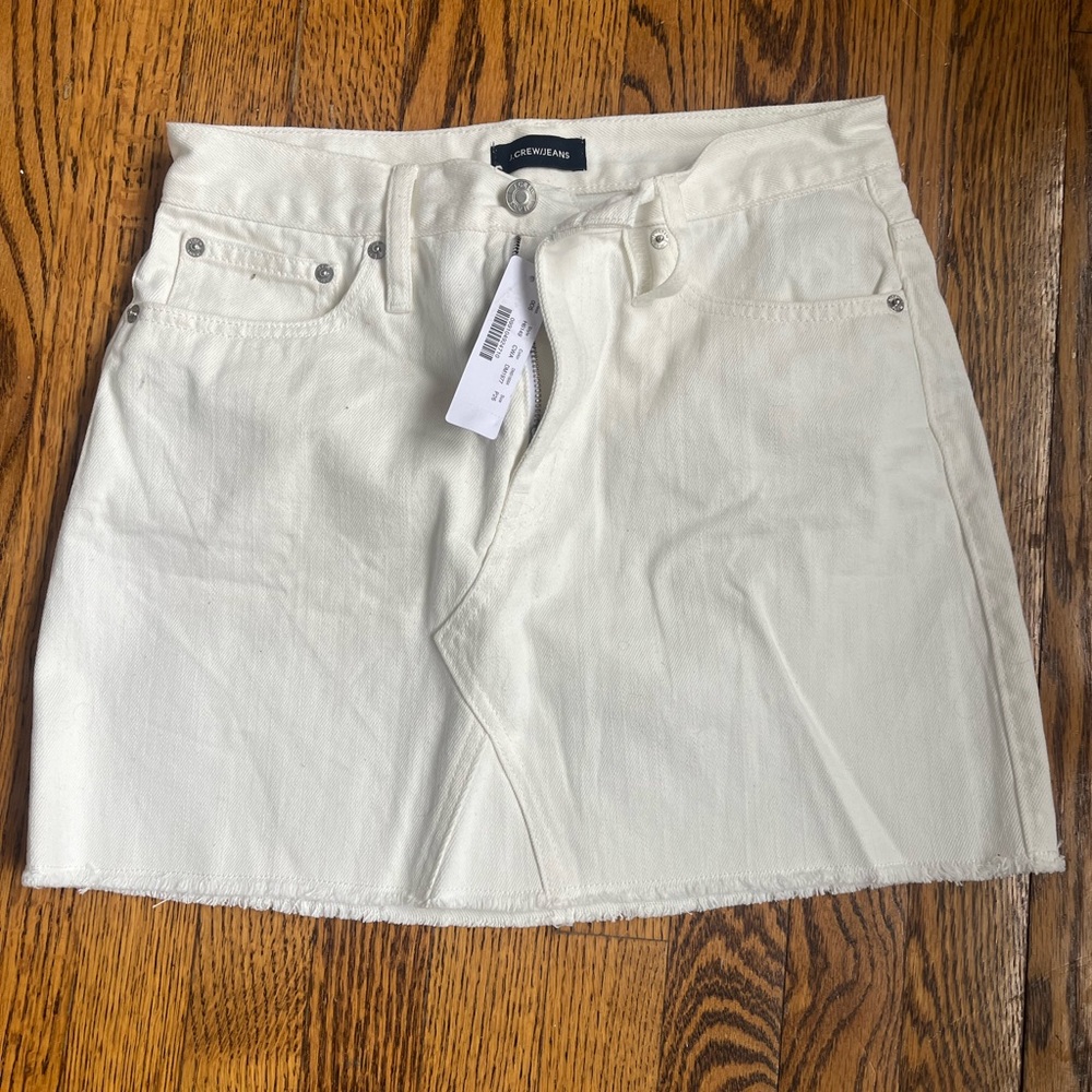Jcrew Jean skirt size 26p around size 2